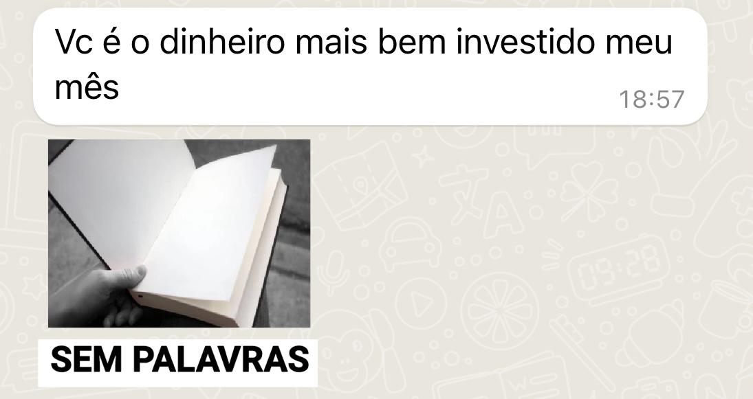 Print de conversa no WhatsApp com feedback de cliente da Lumiar